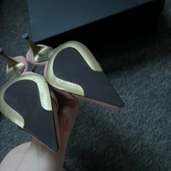 Like New Dolce & Gabbana Pink Mule Kitten Heels, size 36.5 - Picture 4 of 10